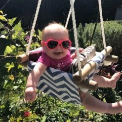 Costway Baby Canvas Hanging Swing Cotton Hammock Toy For Toddler BluePink -Costway GUEST 74a9c94d 83f7 4c2e 9f27 9e45160fccfc