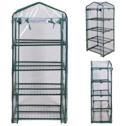 Costway Portable Mini Walk In Outdoor 4 Shelves Greenhouse -Costway GUEST 75353e53 11e5 4dbc ab91 7faa3e82ac04