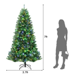 Costway 7ft Pre-lit Hinged Christmas Tree W/ Remote Control & 9 Lighting Modes -Costway GUEST 75a776b9 2021 456d a72c 18ba7422cc2f