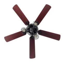 Costway 52'' Ceiling Fan W/ Lights 5 Reversible Blades 3 Lights Retro Ceiling Fan -Costway GUEST 75c05adb 5273 489a a0af 68070005730d