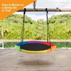 Costway 40" Flying Saucer Tree Swing Indoor Outdoor Play Set Kids Christmas Gift BlueGreen Pink 19 Costway 40" Flying Saucer Tree Swing Indoor Outdoor Play Set Kids Christmas Gift BlueGreen Pink -Costway GUEST 75e05ece 2447 4975 9d02 5aca08558ced