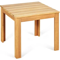 Costway Wooden Square Side End Table Patio Coffee Bistro Table Indoor Outdoor Natural 14 Costway Wooden Square Side End Table Patio Coffee Bistro Table Indoor Outdoor Natural -Costway GUEST 762f27b3 3d7d 4411 b761 1384fd2ab13b