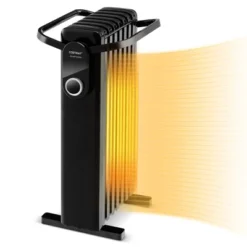 Costway 1500W Electric Space Heater Oil Filled Radiator Heater W/ Foldable Rack WhiteBlack -Costway GUEST 76b1cbe0 032a 4a78 9c8a cda8b4277a7f