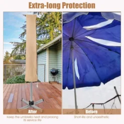 Costway Parasol Offset Cantilever Umbrella Cover 11ft Zipper Fiberglass Rod Outdoor 17 Costway Parasol Offset Cantilever Umbrella Cover 11ft Zipper Fiberglass Rod Outdoor -Costway GUEST 771ede53 2877 4b5d a8eb ab2e66da8363