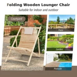 Costway Patio Outdoor Adjustable Folding Wood Sling Chair Reclining Lounge Assembly Free 15 Costway Patio Outdoor Adjustable Folding Wood Sling Chair Reclining Lounge Assembly Free -Costway GUEST 77447bb2 81b7 48ad 9bcf b508818a3117