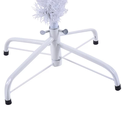 Costway 5Ft Christmas Tree Artificial PVC W/Stand Indoor Outdoor Decoration White 9 Costway 5Ft Christmas Tree Artificial PVC W/Stand Indoor Outdoor Decoration White - Image 7