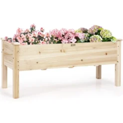 Costway Raised Garden Bed Elevated Planter Box Wood For Vegetable Flower Herb -Costway GUEST 79dbc524 61a4 463b b899 e518b4cce29e