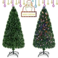 Costway Pre-Lit Fiber Optic Artificial PVC Christmas Tree 6Ft 16 Costway Pre-Lit Fiber Optic Artificial PVC Christmas Tree 6Ft -Costway GUEST 7b169e30 4f53 45a1 822e d54a0437042f