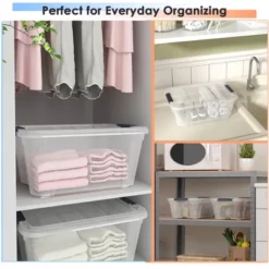 Costway 12 Pack Latch Stack Storage Box Tubs Bins Latches Handles -Costway GUEST 7c020a97 1a5e 4dc4 8dc3 f78e6316db40