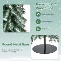 Costway 4' 5' 6' Artificial Christmas Tree Set Of 3 With Realistic Accumulated Snow -Costway GUEST 7c43a47c f7b1 4123 bc6d ab88fe5bda84