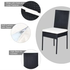 Costway 10PCS Patio Rattan Dining Set Cushioned Chair Table With Glass Top Garden Furniture -Costway GUEST 7c76835b 7418 4115 82ea cd26b656fcf2