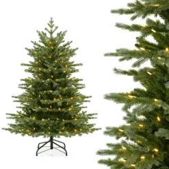 Costway 5 FT Artificial Christmas Tree With 1426 Lush PVC & PE Tips 200 LED Lights -Costway GUEST 7ccae794 95a5 4844 b42c effea5d5a3c5