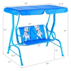 Costway Kids Patio Swing Chair Children Porch Bench Canopy 2 Person Yard Furniture Blue 19 Costway Kids Patio Swing Chair Children Porch Bench Canopy 2 Person Yard Furniture Blue -Costway GUEST 7cf47d96 40c8 4b4d af76 f17da7ceef2e