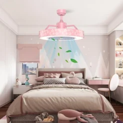 Costway 23'' Ceiling Fan W/LED Light Adjustable Color 3 Speeds Remote Control