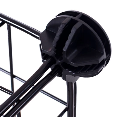 Costway 6 Cube Grid Wire Organizer Wardrobe Shelves Bookcase DIY 6 Costway 6 Cube Grid Wire Organizer Wardrobe Shelves Bookcase DIY - Image 4