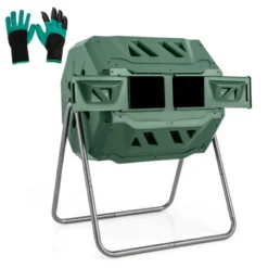 Costway Tumbling Composter 40 Gallon Garden Rotating Compost Bin With Dual Chamber Black/Green 23 Costway Tumbling Composter 40 Gallon Garden Rotating Compost Bin With Dual Chamber Black/Green -Costway GUEST 7fc35e2d cdef 4aba 9229 927f657f3cab