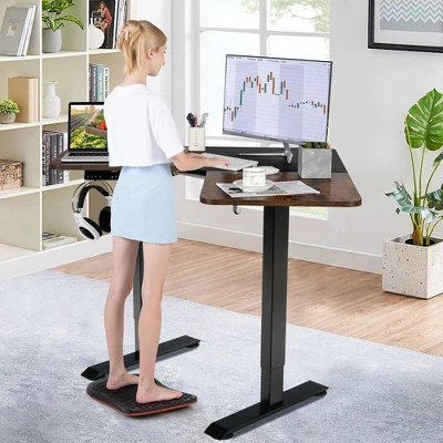 Costway Anti Fatigue Wobble Balance Board Mat W/ Massage Points For Standing Desk Workout 9 Costway Anti Fatigue Wobble Balance Board Mat W/ Massage Points For Standing Desk Workout - Image 7