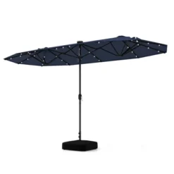Costway 13FT Double-sided Patio Umbrella With Solar Lights Crank Handle Umbrella Base Beige/Tan/Gray/Wine/Navy/Orange 29 Costway 13FT Double-sided Patio Umbrella With Solar Lights Crank Handle Umbrella Base Beige/Tan/Gray/Wine/Navy/Orange -Costway GUEST 80958851 98c2 4405 94d5 7161fcdb0f60