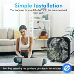 20'' Box Fan -Costway GUEST 80fe00da 0755 4438 b2fb f5df7da245ad