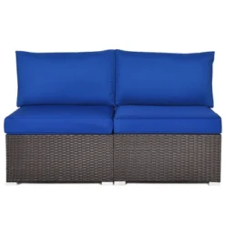 Costway 2PCS Patio Rattan Armless Sofa Sectional Furniture 16 Costway 2PCS Patio Rattan Armless Sofa Sectional Furniture -Costway GUEST 8179fc51 062d 49f3 8537 06b472f7c43c