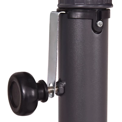 Costway 10' Hanging Solar LED Umbrella Patio Sun Shade Offset Market W/Base Burgundy 10 Costway 10' Hanging Solar LED Umbrella Patio Sun Shade Offset Market W/Base Burgundy - Image 8