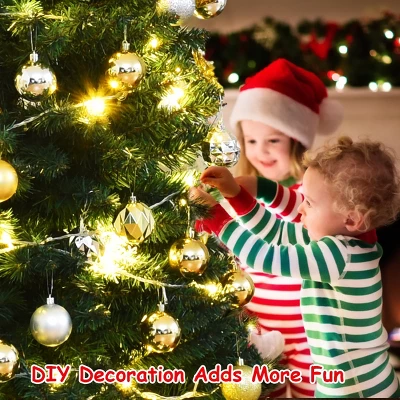 Costway 5'/6'/7'/8' /9' PVC Artificial Pencil Christmas Tree Slim Green 8 Costway 5'/6'/7'/8' /9' PVC Artificial Pencil Christmas Tree Slim Green - Image 6