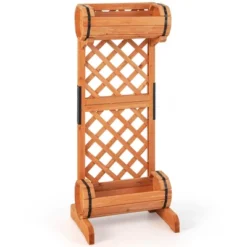 Costway 2-Tier Planter Box Raised Garden Bed Vertical Wooden Container With Trellis -Costway GUEST 8262893f 9d62 4d4d 9f54 4be4279d6aa5