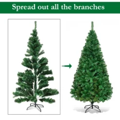 Costway Artificial PVC Christmas Tree W/Stand Holiday Season Indoor Outdoor Green 17 Costway Artificial PVC Christmas Tree W/Stand Holiday Season Indoor Outdoor Green -Costway GUEST 826fec6c 9c0f 4ea9 a301 c98b9a82ded6