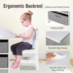 Babyjoy Kids Art Play Wood Table And 2 Chairs Set W/ Storage Baskets Puzzle 15 Babyjoy Kids Art Play Wood Table And 2 Chairs Set W/ Storage Baskets Puzzle -Costway GUEST 82b00bbf cbbb 4617 8057 a38810842849