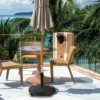 Costway 50 Lbs Round Resin Patio Umbrella Base Stand Holder W/ Lockable Wheels -Costway GUEST 82dff9d7 0db6 4739 a325 df0487020805