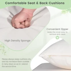 Costway Patio Swing Chair 2-Person Hanging Seat Outdoor Wicker Loveseat Cushioned Porch 16 Costway Patio Swing Chair 2-Person Hanging Seat Outdoor Wicker Loveseat Cushioned Porch -Costway GUEST 83e260e5 7256 4a92 96b8 06d4acd55ece