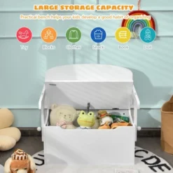 Costway 3-in-1 Kids Convertible Storage Bench Wood Activity Table And Chair Set -Costway GUEST 854a8264 b38a 4b77 a474 d03d26a3b03c