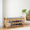 Costway Shoe Rack Entryway 3-Tier Bamboo Shoe Bench Organizer W/Cushion Modern Stool 1 Costway Shoe Rack Entryway 3-Tier Bamboo Shoe Bench Organizer W/Cushion Modern Stool -Costway GUEST 857f542e 9d87 472f a1e0 2cdc6976ad9e