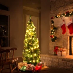 Costway 5'/6'/7'/8' /9' PVC Artificial Pencil Christmas Tree Slim Green 19 Costway 5'/6'/7'/8' /9' PVC Artificial Pencil Christmas Tree Slim Green -Costway GUEST 85c42d6f 86cd 4f11 8019 15340ca4bd85