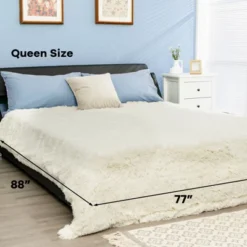 Costway Double Sided Bed Throw Blanket Fluffy Cozy Reversible Blanket Machine Washable Warm Luxury Blankets Bedroom Living Room 16 Costway Double Sided Bed Throw Blanket Fluffy Cozy Reversible Blanket Machine Washable Warm Luxury Blankets Bedroom Living Room -Costway GUEST 85d2b89c f198 4c3e b3ca 62b4e5434f4f