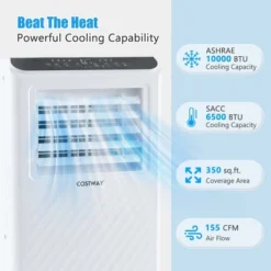 Costway 6500 BTU(10000 BTU ASHRAE) Portable Air Conditioner 3 -in-1 Air Cooler Dehumidifier Fan 24H Timer -Costway GUEST 85fd5456 8990 47e1 839e 51ea3ec950df