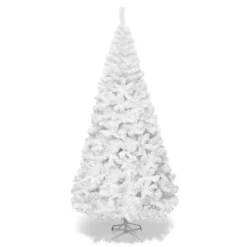 Costway 5Ft/6Ft/7Ft/8Ft Artificial PVC Christmas Tree W/Stand Holiday Season Indoor Outdoor White -Costway GUEST 861f2770 1de1 46df bfa1 4233bbcb314c