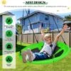 Costway 40'' Nest Tree Swing Outdoor Round Swing For Backyard BlueGreen