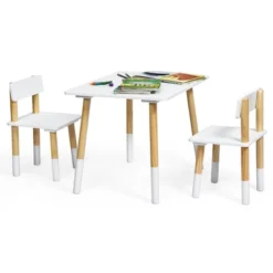 Costway Kids Wooden Table & 2 Chairs Set Children Activity Table Set 18 Costway Kids Wooden Table & 2 Chairs Set Children Activity Table Set -Costway GUEST 870d51b7 341f 4f39 b189 fc6ee4b68087