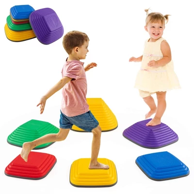 Costway 6 Pcs Kids Stepping Stone Square Balance Blocks For Indoor/Outdoor Exercise 11 Costway 6 Pcs Kids Stepping Stone Square Balance Blocks For Indoor/Outdoor Exercise - Image 9