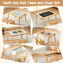 Costway Sensory Table & Chair Set For Kids 2-8 With Foldable Bins For Sand/Water & Paper White/Beige 17 Costway Sensory Table & Chair Set For Kids 2-8 With Foldable Bins For Sand/Water & Paper White/Beige -Costway GUEST 88676008 2ff5 45d0 8cb1 7155f2ce12b1