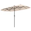 Costway 13 FT Large Patio Umbrella With LED Solar Lights Crank Handle 12 Heavy-Duty Ribs Beige/Brown/Gray/Navy/Orange/Wine -Costway GUEST 8a48e67c 7696 45f1 8e4d 128101067da8
