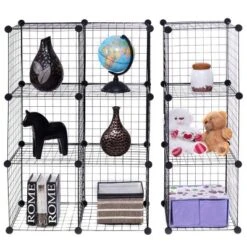 Costway 12 Cube Grid Wire Organizer Wardrobe Shelves Bookcase DIY 14 Costway 12 Cube Grid Wire Organizer Wardrobe Shelves Bookcase DIY -Costway GUEST 8a70884d 4c0c 4811 96a0 f80f4e46402d