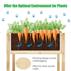 Costway Raised Garden Bed 42''x30''x32'' Elevated Wood Planter Box Stand Patio Yard 16 Costway Raised Garden Bed 42''x30''x32'' Elevated Wood Planter Box Stand Patio Yard -Costway GUEST 8a7734b6 d9e3 4fc6 9cb4 ed75264a69ab