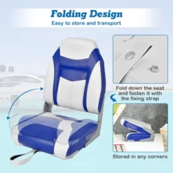 Costway 2 Pack High Back Folding Boat Seats With Sponge Cushion & Flexible Hinges -Costway GUEST 8aaafdee 8607 4e4e 8718 0395e919ab8f