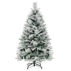 Costway 4.5 FT/6FT/7ft Pre-Lit Snow Flocked Christmas Tree Hinged Xmas Tree With8 Modes 160/240/320 Lights 22 Costway 4.5 FT/6FT/7ft Pre-Lit Snow Flocked Christmas Tree Hinged Xmas Tree With8 Modes 160/240/320 Lights -Costway GUEST 8afa2084 7e6b 4e15 9b78 78997bde4e17