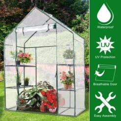 Costway Portable Mini Walk In Outdoor 3 Tier 6 Shelves Greenhouse -Costway GUEST 8ba24d58 f3d0 4e7c 8b7b 0410e5f745f1