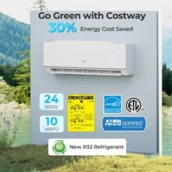Costway 12000 BTU Mini Split Air Conditioner & Heater With 1 Ton Heat Pump Installation Kit -Costway GUEST 8cac3881 940f 4d2a 8db9 2b16093bfa30