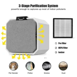 Costway Desktop HEPA Air Purifier Home Air Cleaner W/ 2-in-1 Composite HEPA Filter -Costway GUEST 8d1bbec5 eea7 4d37 8b04 40a5c9da8a38