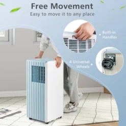 Costway 7100 BTU (10000 BTU ASHARE) Portable Air Conditioner 3-in-1 AC Unit With Cool Dehum Fan Sleep Mode 18 Costway 7100 BTU (10000 BTU ASHARE) Portable Air Conditioner 3-in-1 AC Unit With Cool Dehum Fan Sleep Mode -Costway GUEST 8e3fb72f a7c4 4e63 ab43 875245b18b57